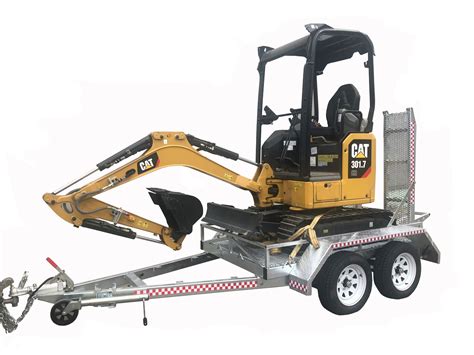 mini digger trailer|best trailer for mini excavator.